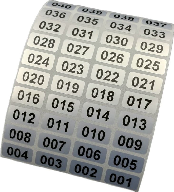 Инвентаризационные наклейки на модифицированном синтетическом материале